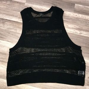 Express Black knit vest